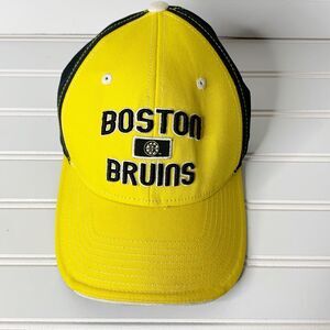 Boston Bruins Rbk Face Off Headwear NHL Baseball Hat Cap Adjustable Yellow Black
